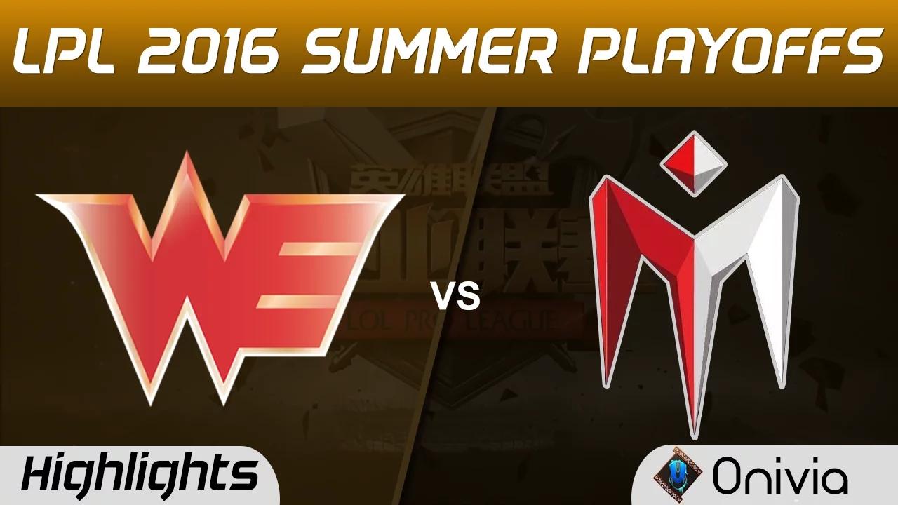 WE vs IM Highlights Game 1 Tencent LPL Summer Playoffs 2016 3rd Place Team WE vs I May thumbnail