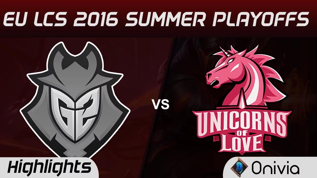 G2 vs UOL Highlights Game 2 EU LCS 2016 Summer Playoffs Semi finals G2 Esports vs Unicorns of Love thumbnail