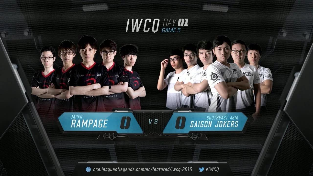 RPG vs SAJ Highlights IWCQ 2016 Day 1 Rampage vs Saigon Jokers thumbnail