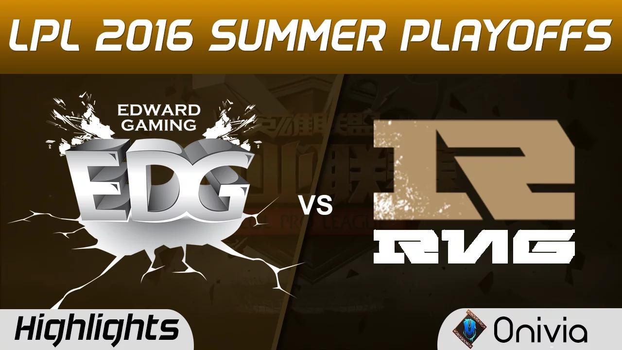 EDG vs RNG Highlights Game 4 Tencent LPL Summer Playoffs 2016 Finals Edward Gaming vs Royal Never Gi thumbnail