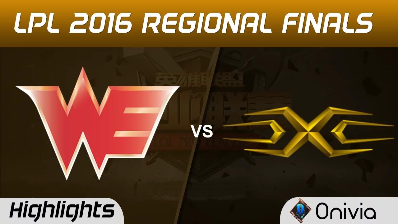 WE vs SS Highlights Game 3 Tencent LPL Summer 2016 Regional Finals Team WE vs Snake thumbnail