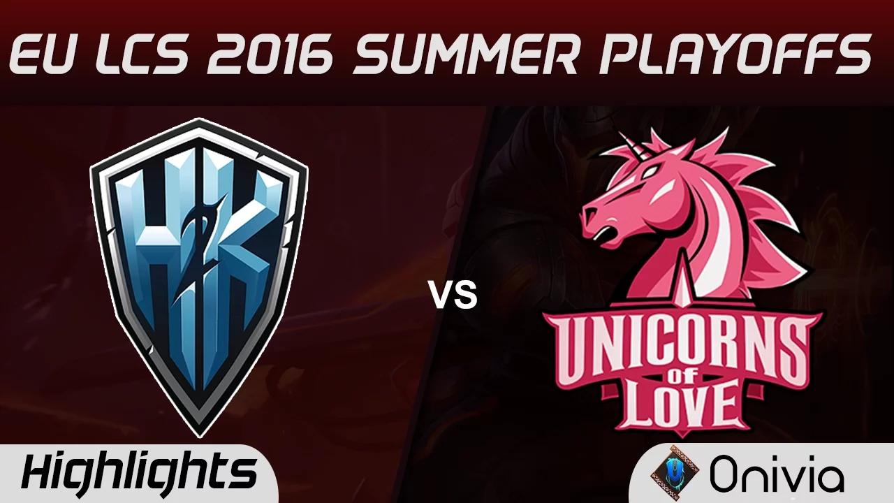 H2K vs UOL Highlights Game 1 EU LCS 2016 Summer Playoffs 3rd Place H2K vs Unicorns of Love thumbnail