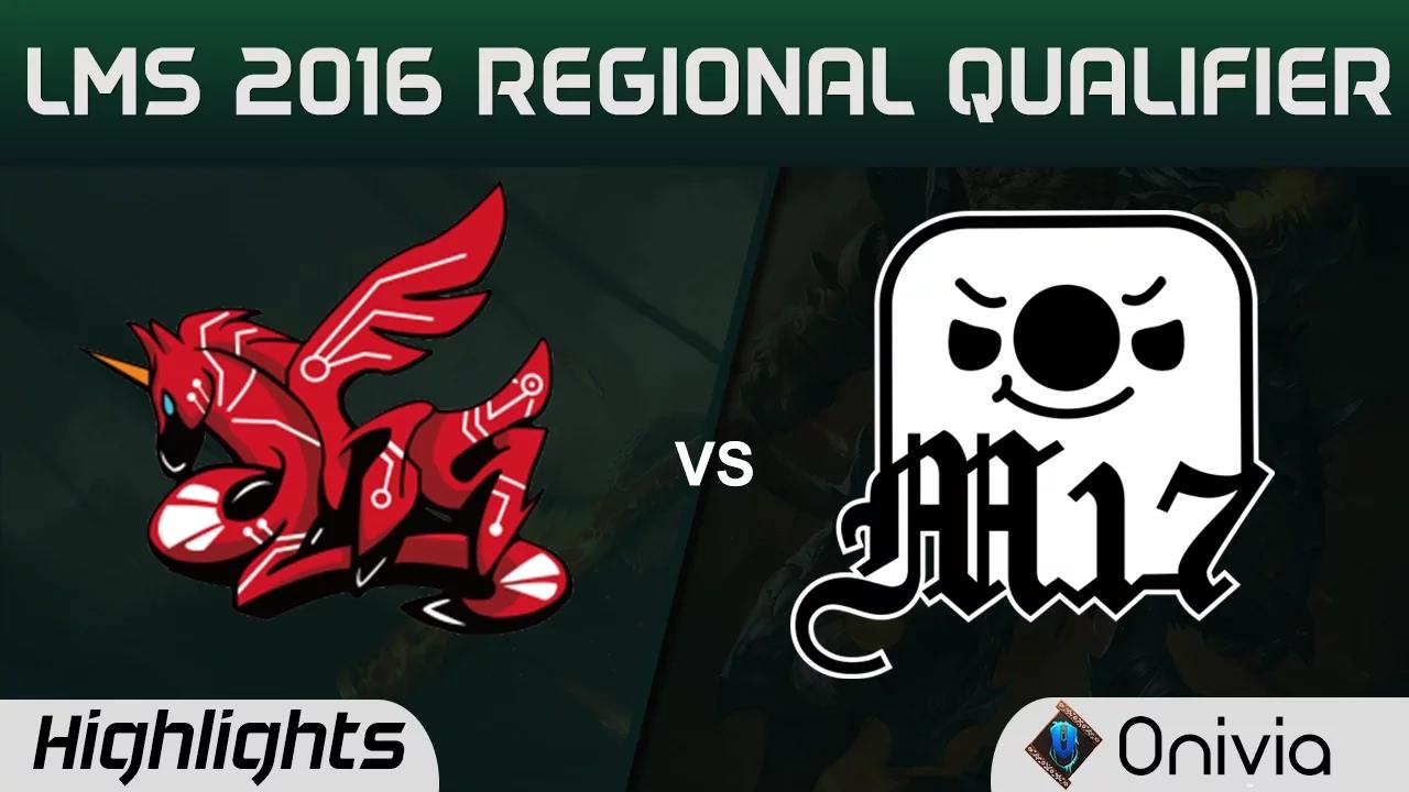 AHQ vs M17 Highlights Game 1 LMS Summer 2016 Regional Qualifier AHQ Esports vs Machi Esports thumbnail