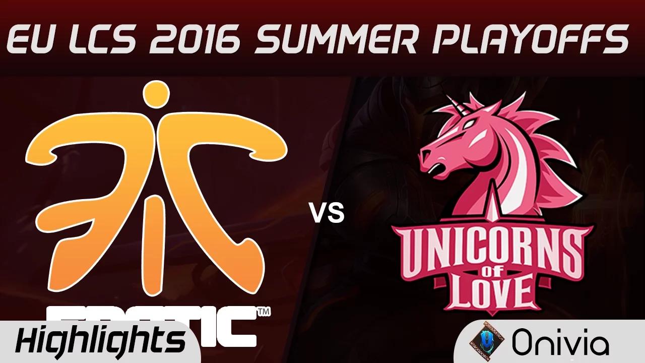 FNC vs UOL Highlights Game 1 EU LCS 2016 Regional Qualifier Fnatic vs Unicorns of Love thumbnail