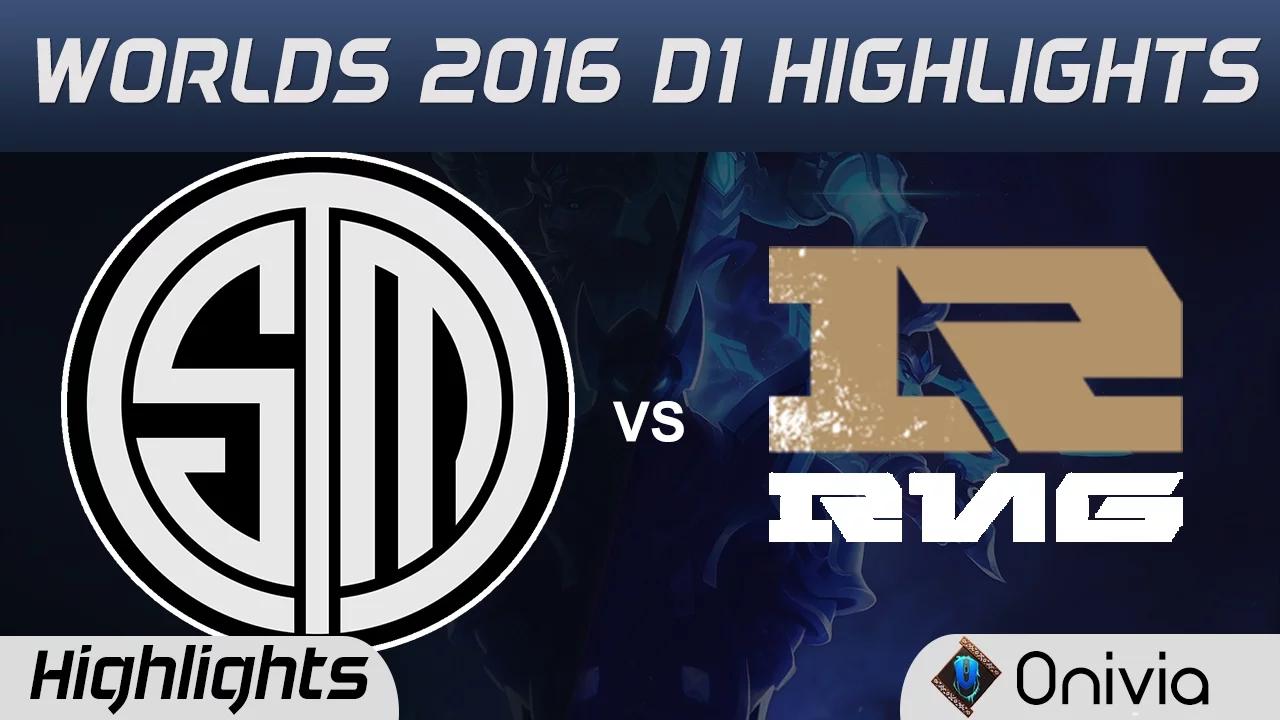 TSM vs RNG Highlights Worlds 2016 D1 Team Solo Mid vs Royal Never Give Up thumbnail