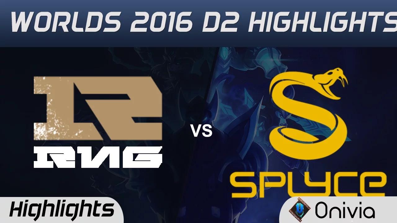 RNG vs SPY Highlights Worlds 2016 D2 Team Royal Never Give Up vs Splyce thumbnail