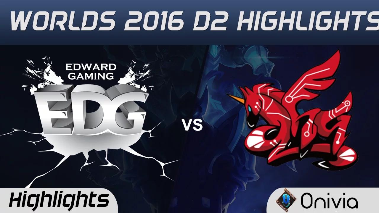 EDG vs AHQ Highlights Worlds 2016 D2 Edward Gaming vs AHQ Esports thumbnail