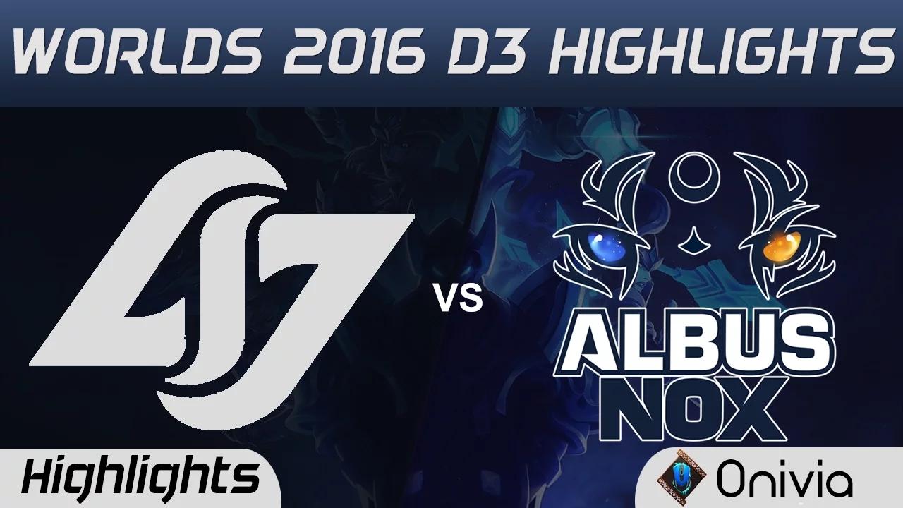 CLG vs ANX Highlights Worlds 2016 D3 Counter Logic Gaming vs Albus Nox Luna thumbnail