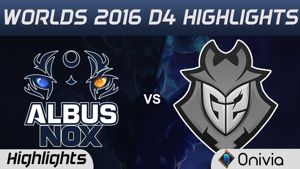 ANX vs G2 Highlights Worlds 2016 D4 Albus Nox Luna vs G2 Esports thumbnail