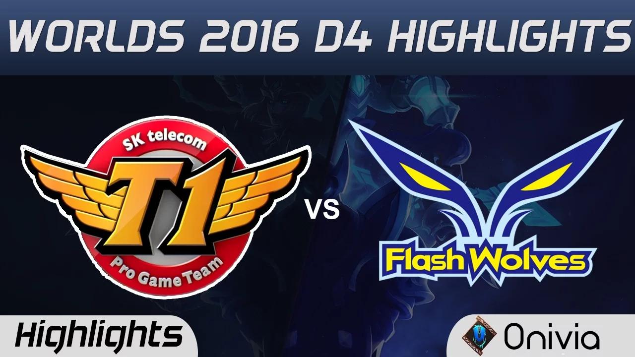 SKT vs FW Highlights Worlds 2016 D4 SK Telecom T1 vs Flash Wolves thumbnail