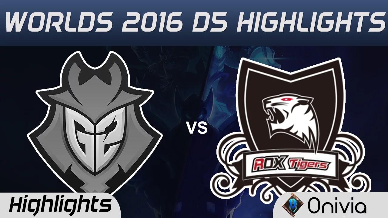 G2 vs ROX Highlights Worlds 2016 D5 G2 Esports vs ROX Tigers thumbnail