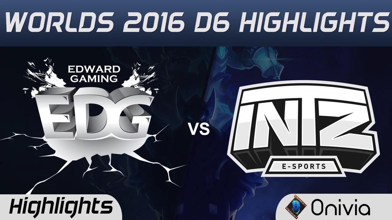 EDG vs ITZ Highlights Worlds 2016 D6 Edward Gaming vs INTZ Esports thumbnail