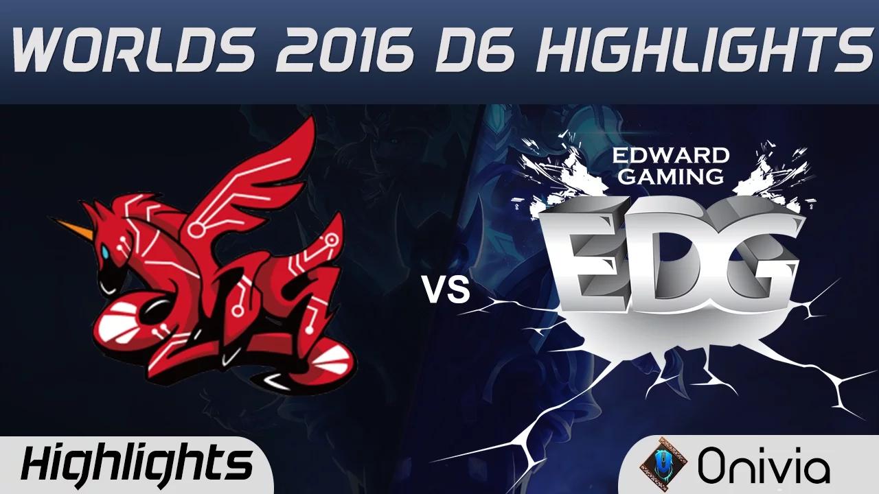 AHQ vs EDG Highlights Worlds 2016 D6 AHQ Esports vs Edward Gaming thumbnail