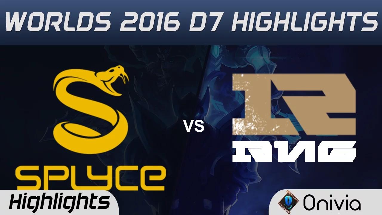 SPY vs RNG Highlights Worlds 2016 D7 Splyce vs Royal Never Give Up thumbnail