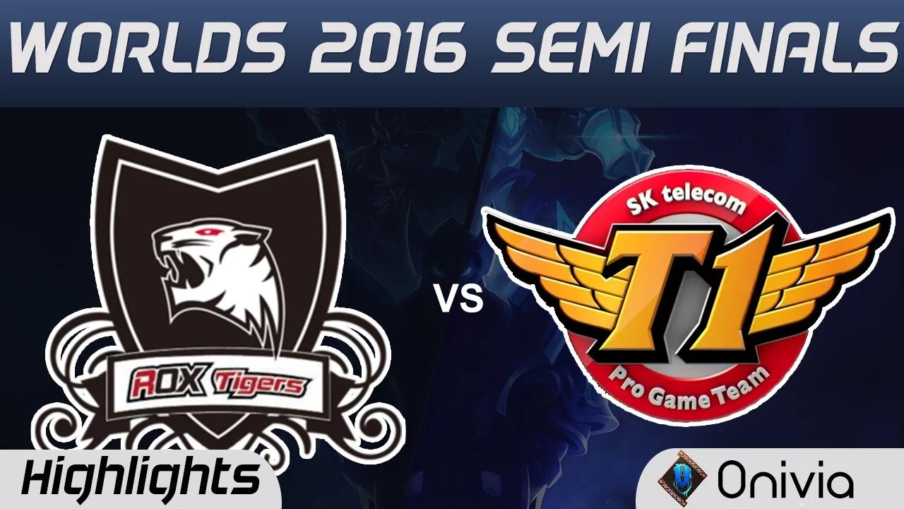 ROX vs SKT Highlights Game 1 Worlds 2016 Semi Finals ROX Tigers vs SK Telecom T1 thumbnail