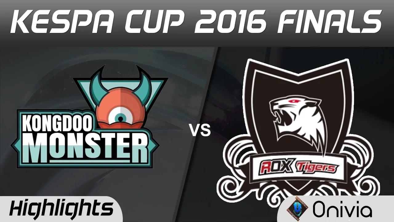 KDM vs ROX Highlights Game 1 Kespa Cup 2016 FINALS Kongdoo Monster vs ROX Tigers thumbnail