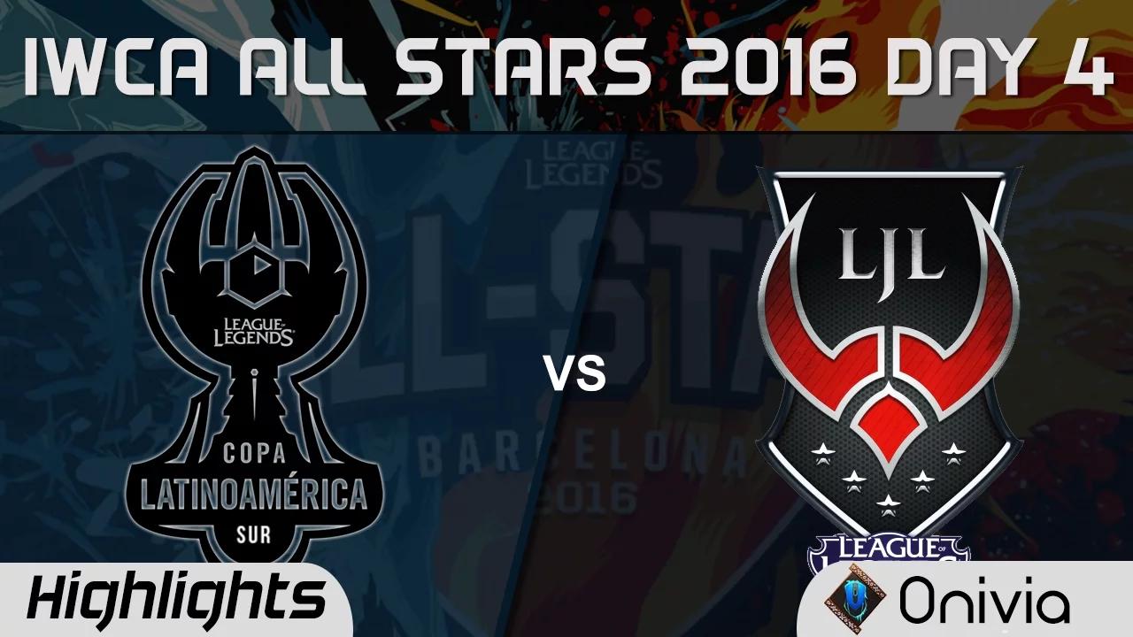 LAS vs LJL Highlights Game 1 IWCA Barcelona 2016 D4 Latin America South vs Japan thumbnail