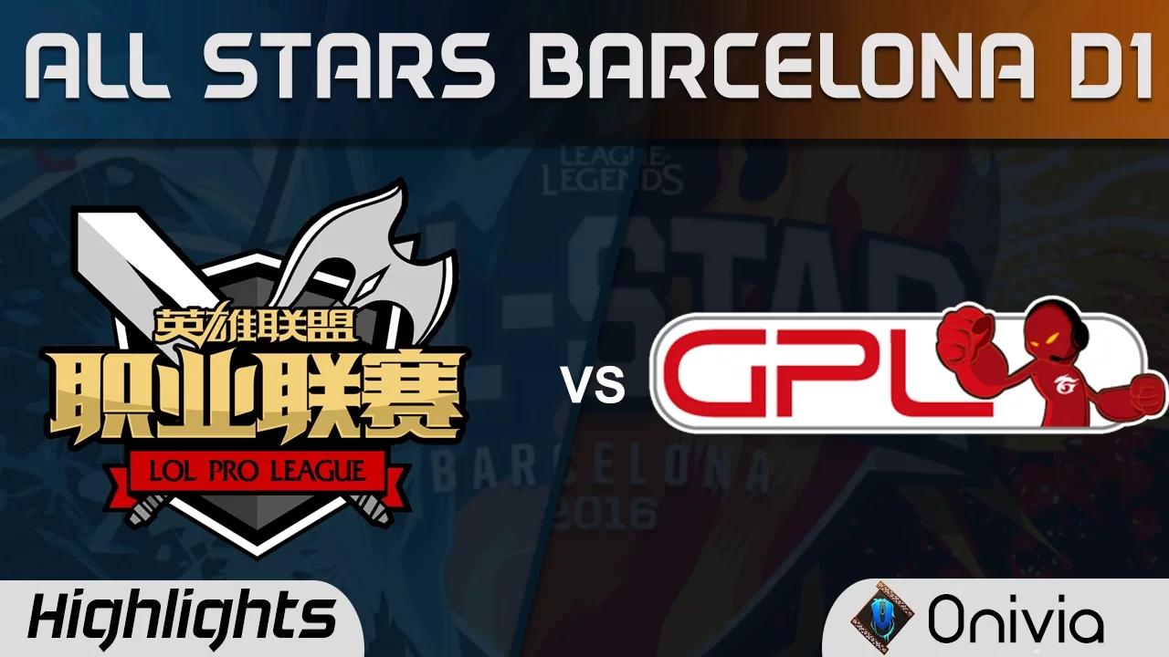 LPL vs GPL Highlights All Stars Barcelona 2016 China vs SouthEast Asia thumbnail