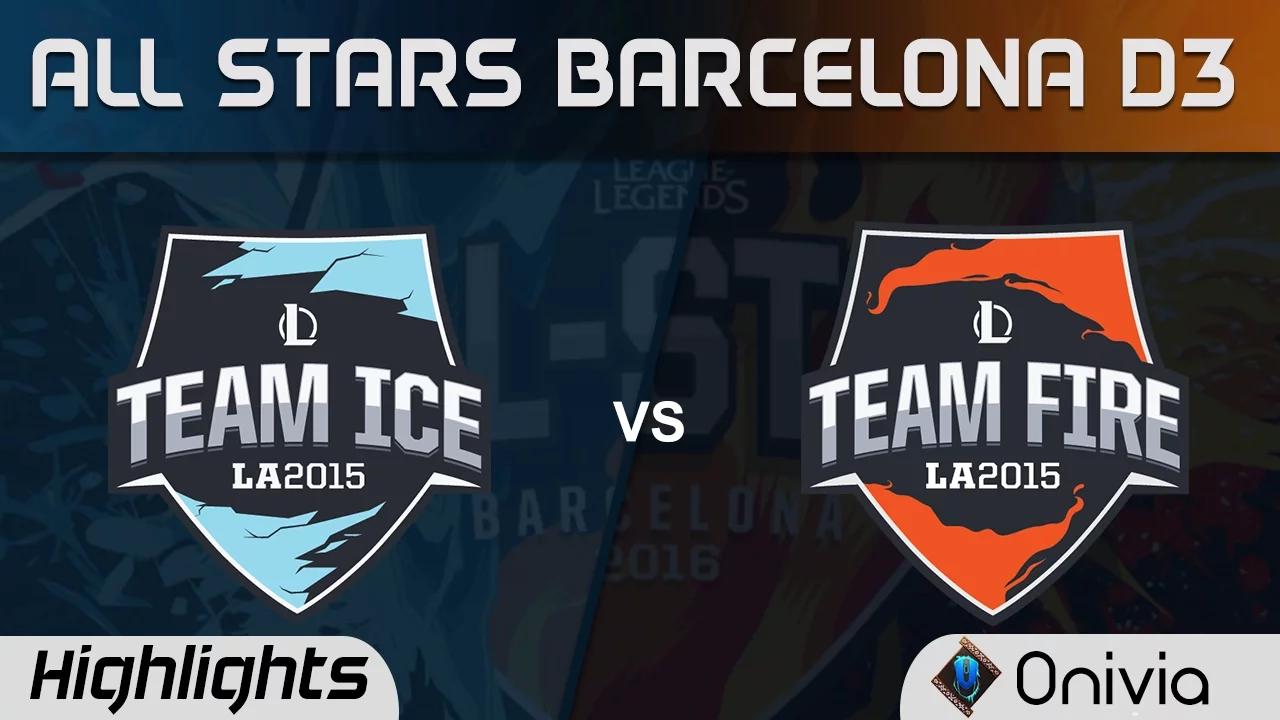 Team Ice vs Team Fire Assassins Mode Highlights All Stars Barcelona 2016 D3 thumbnail