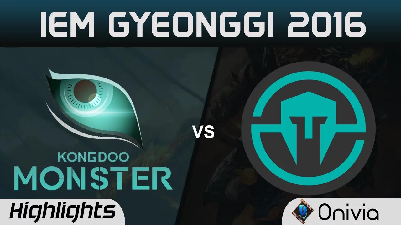 KDM vs IMT Highlights Game 1 IEM Gyeonggi 2016 D4 Semi Finals Kongdoo Monster vs Immortals thumbnail