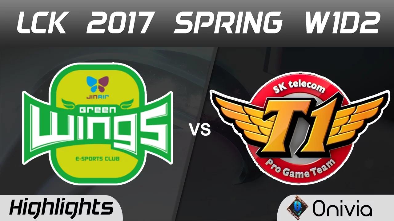 JAG vs SKT Highlights Game 1 LCK Spring 2017 W1D2 Jin Air Green Wings vs SK Telecom T1 thumbnail