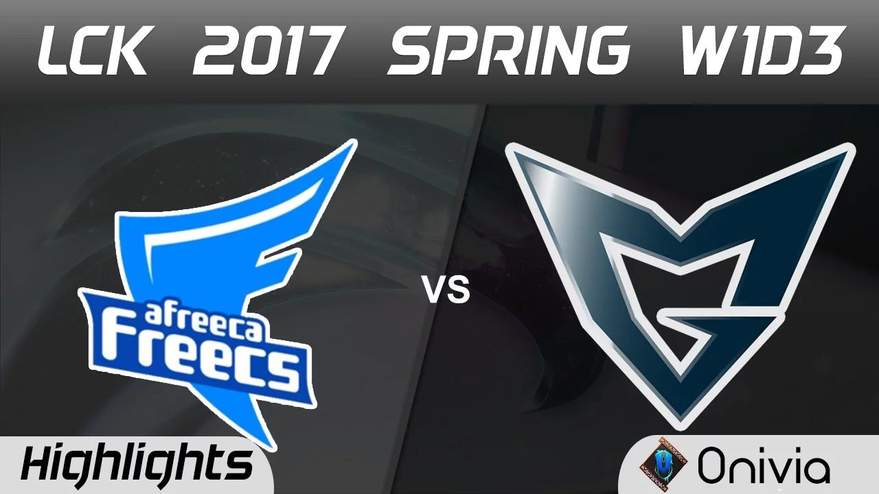 AFS vs SSG Highlights Game 1 LCK Spring 2017 W1D3 Afreeca Freecs vs Samsung Galaxy thumbnail