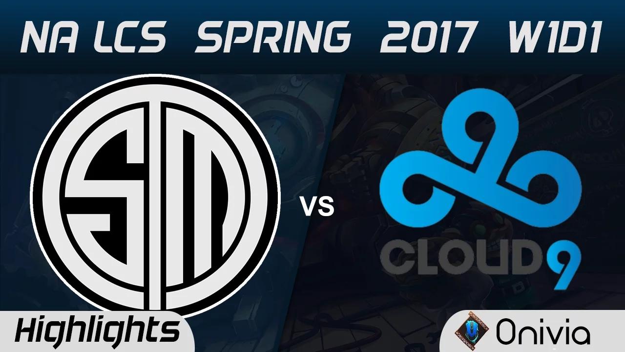 TSM vs C9 Highlights Game 1 NA LCS Spring 2017 W1D1 Team Solo Mid vs Cloud9 thumbnail