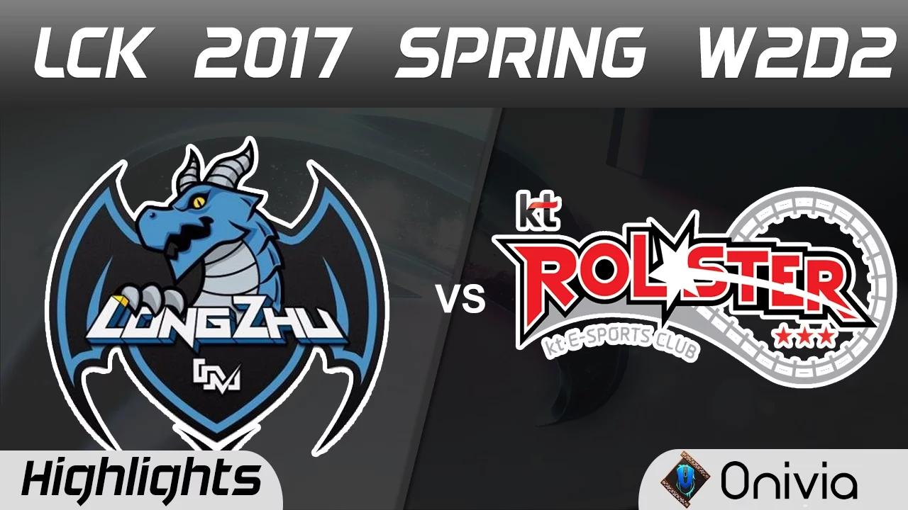 LZ vs KT Highlights Game 1 LCK Spring 2017 W2D2 Longzhu vs KT Rolster thumbnail