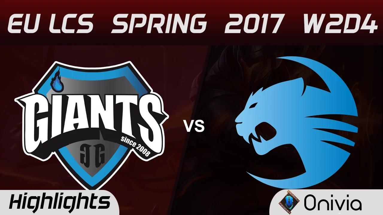 GIA vs ROC Highlights Game 1 EU LCS Spring 2017 W2D4 Giants vs Roccat thumbnail