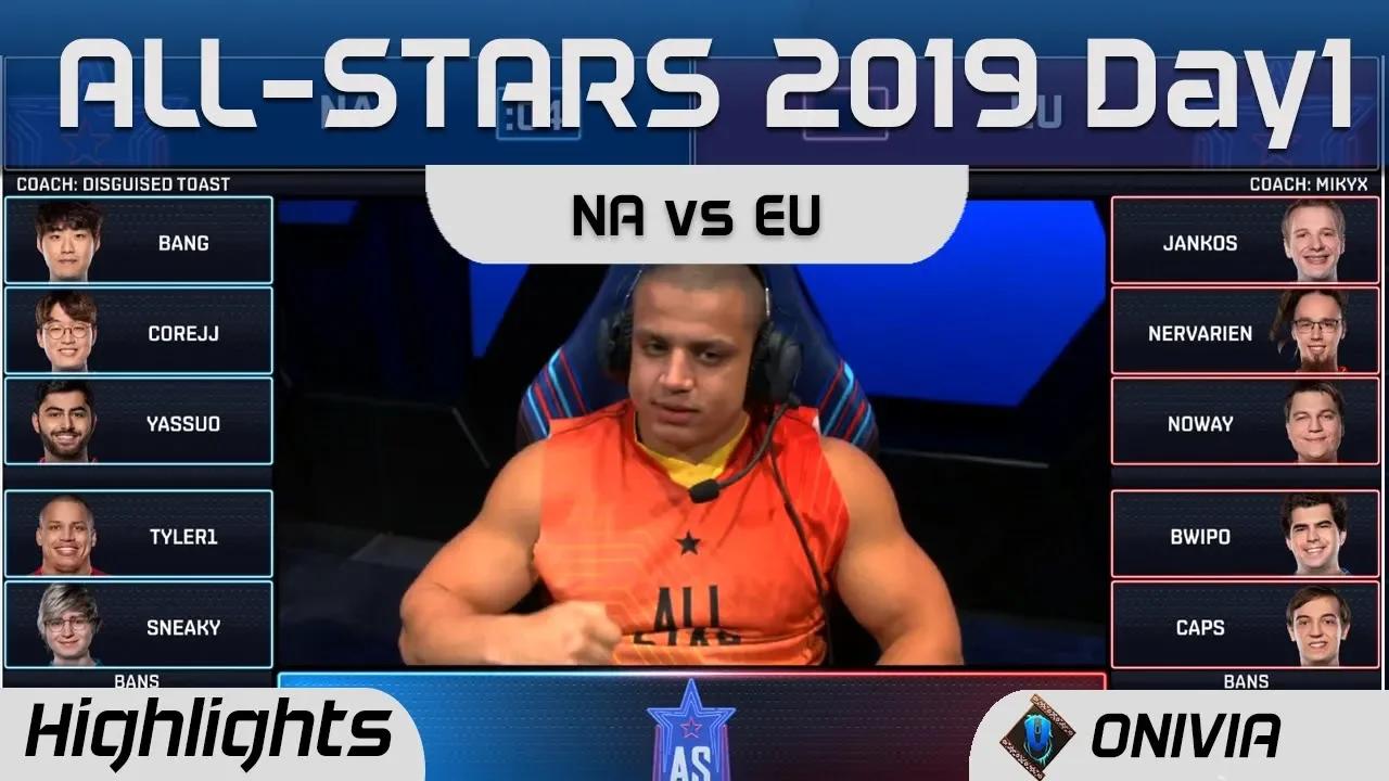 NA(Tyler1) vs EU(Caps) Showmatch Highlights LoL All Stars 2019 by Onivia thumbnail