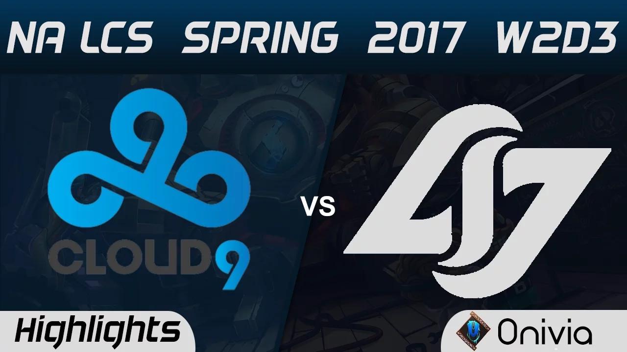 C9 vs CLG Highlights Game 2 NA LCS Spring 2017 W2D3 Cloud9 vs Counter Logic Gaming thumbnail