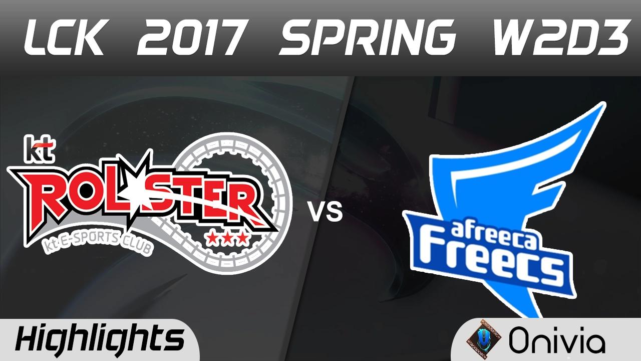 KT vs AFS Highlights Game 3 LCK Spring 2017 W3D1 KT Rolster vs Afreeca Freecs thumbnail