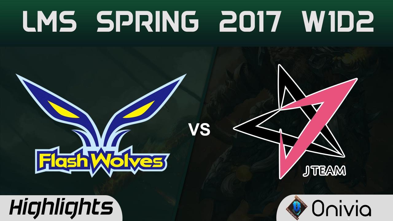 FW vs JT Highlights Game 1 LMS Spring 2017 W2D1 Flash Wolves vs J Team thumbnail