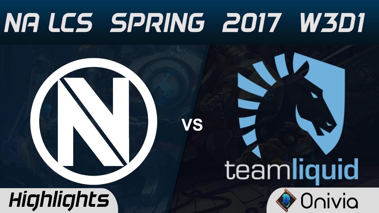 NV vs TL Highlights Game 1 NA LCS Spring 2017 W3D1 EnvyUs vs Team Liquid thumbnail