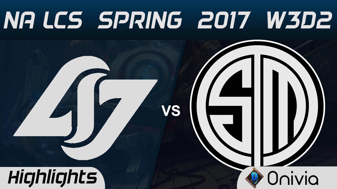 CLG vs TSM Highlights Game 1 NA LCS Spring 2017 W3D2 Counter Logic Gaming vs Team Solo Mid thumbnail