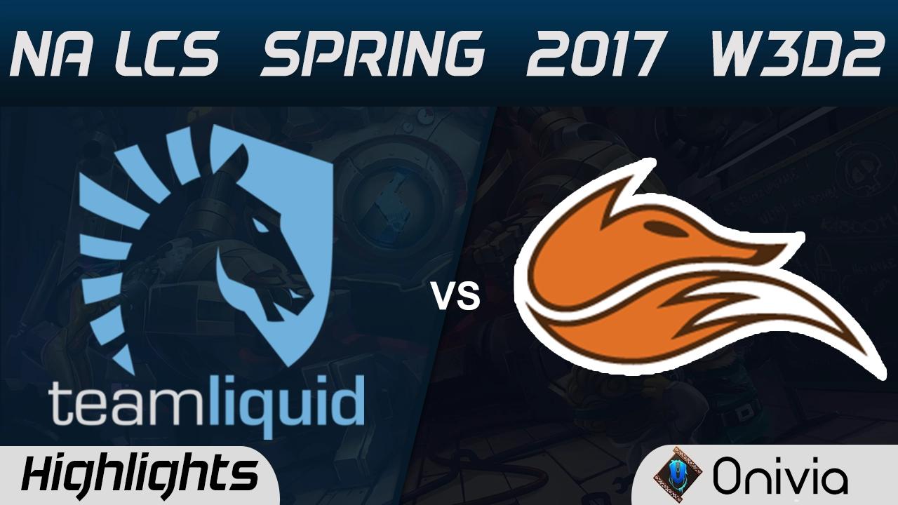 TL vs FOX Highlights Game 1 NA LCS Spring 2017 W3D2 Team Liquid vs Echo Fox thumbnail