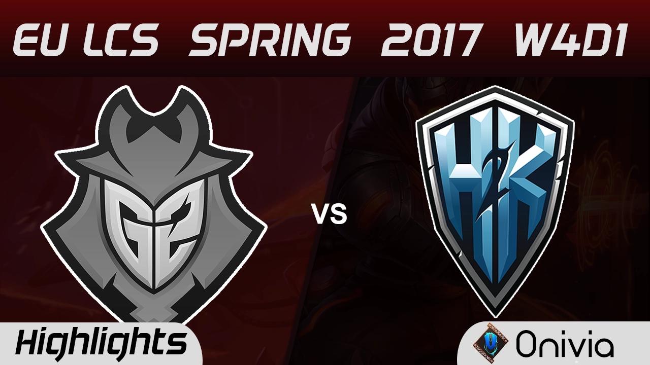 G2 vs H2K Highlights Game 1 EU LCS Spring 2017 W4D1 G2 Esports vs H2K Gaming thumbnail