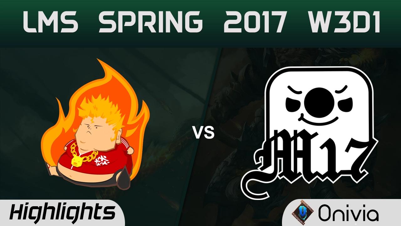 FB vs M17 Highlights Game 1 LMS Spring 2017 W3D1 Fireball vs Machi Esports thumbnail