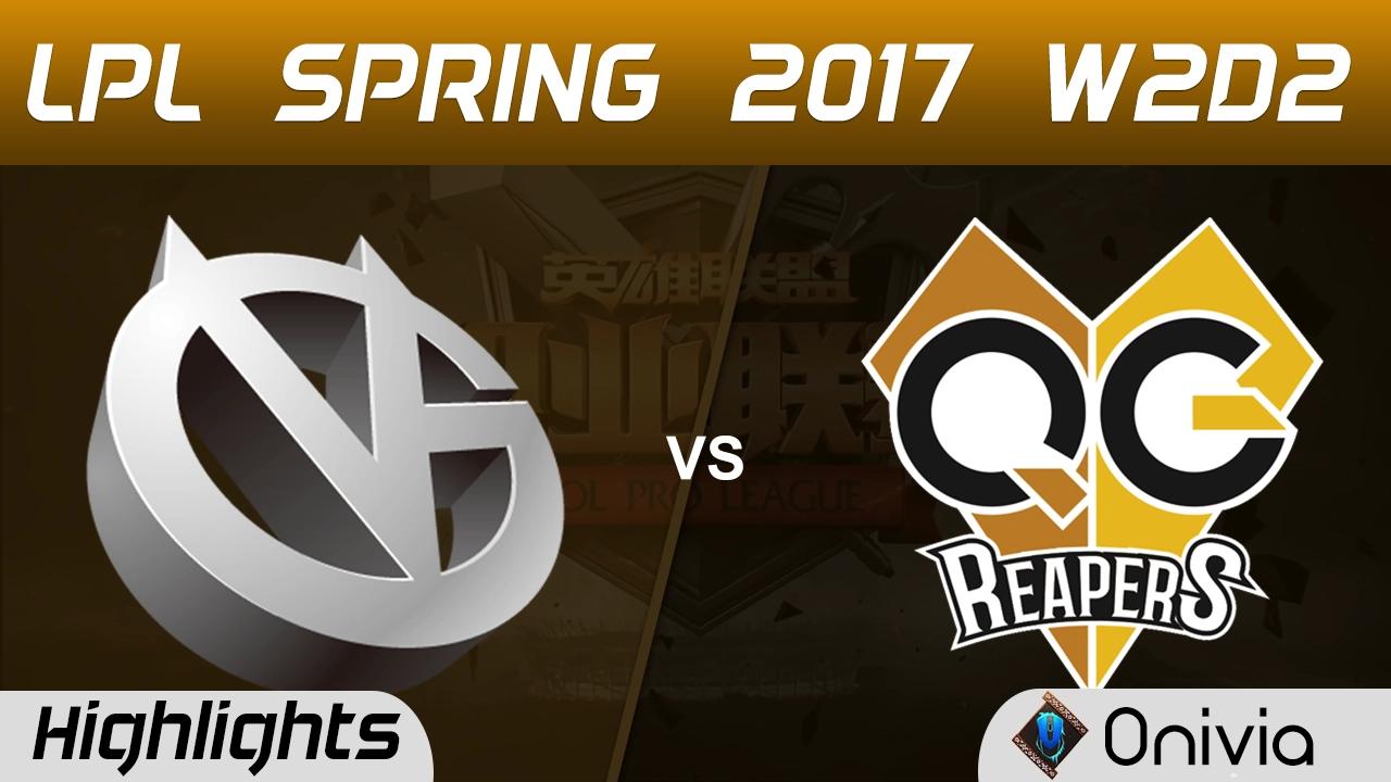 VG vs QG Highlights Game 1 LPL Spring 2017 W2D2 Vici Gaming vs Qiao Gu Reapers thumbnail