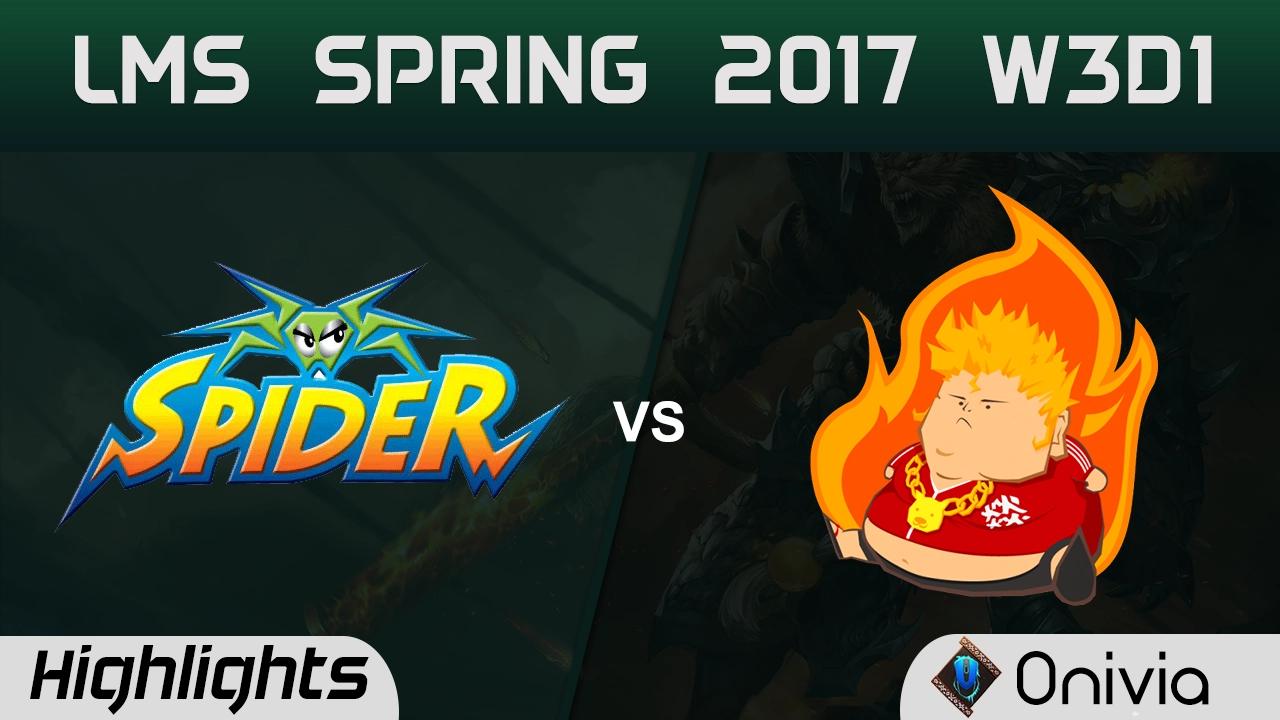 WS vs FB Highlights Game 1 LMS Spring 2017 W3D2 Wayi Spyder vs Fireball thumbnail