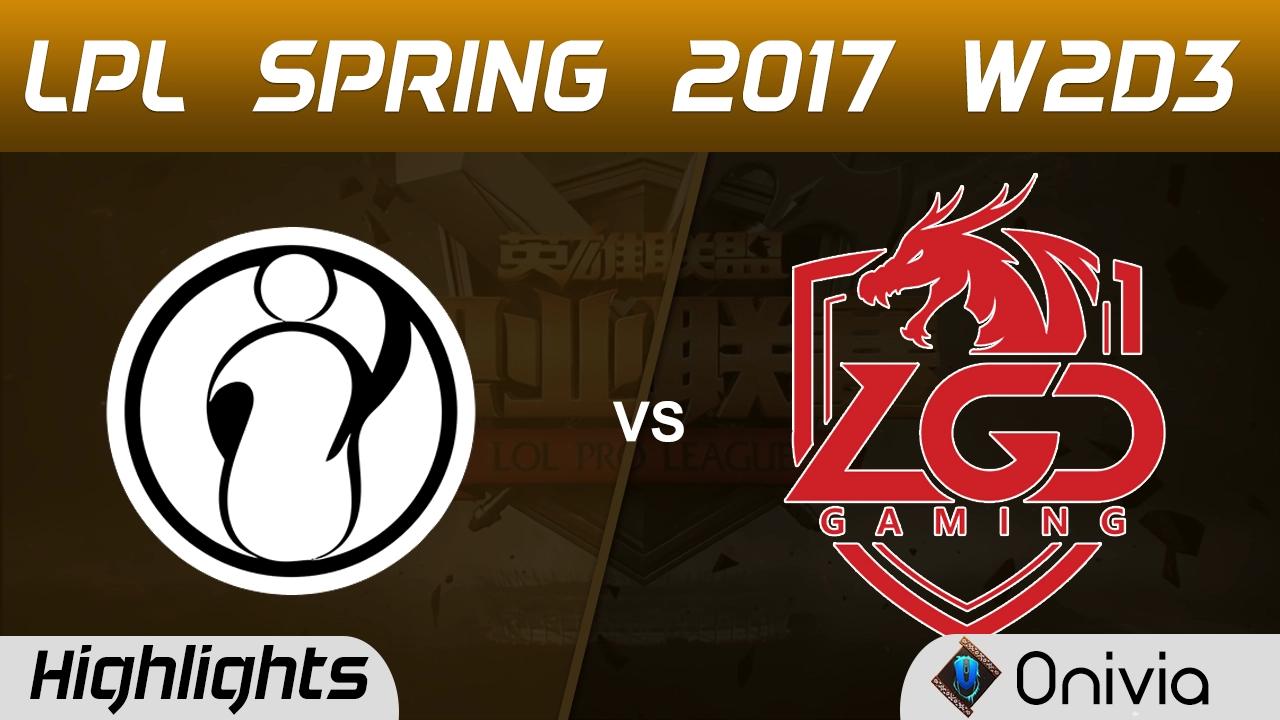 IG vs LGD Highlights Game 1 LPL Spring 2017 W2D3  Invictus Gaming vs LGD Gaming thumbnail