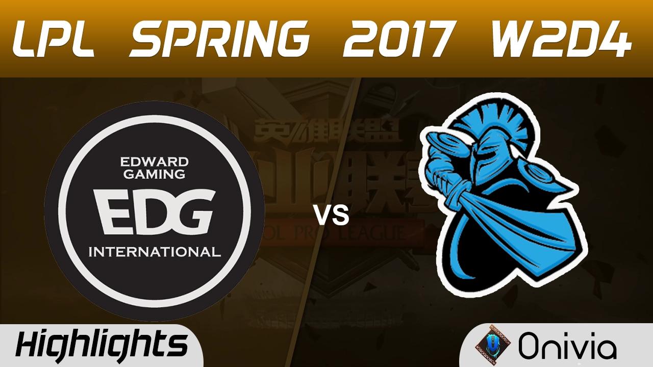 EDG vs NB Highlights Game 1 LPL Spring 2017 W2D4  EDward Gaming vs Newbee thumbnail