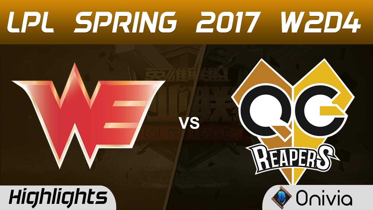 WE  vs QG Highlights Game 2 LPL Spring 2017 W2D4  Team WE vs QG Reapers thumbnail