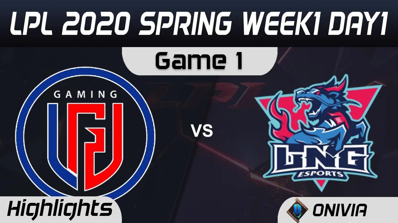 LGD vs LNG Highlights Game 1 LPL Spring 2020 W1D1 LGD Gaming vs LNG Esports LPL Highlights 2020 thumbnail