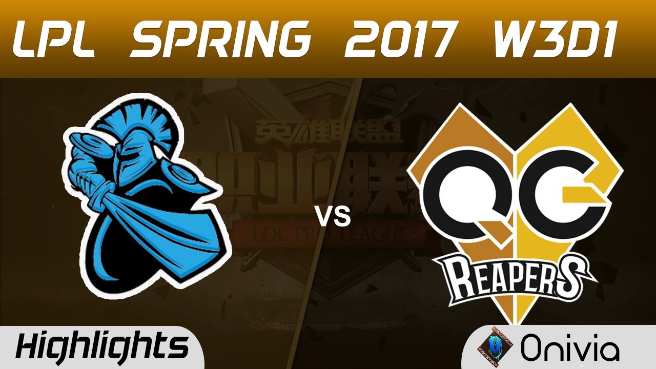 NB vs QG Highlights Game 1 LPL Spring 2017 W3D1 NewBee vs Quao Gu Reapers thumbnail