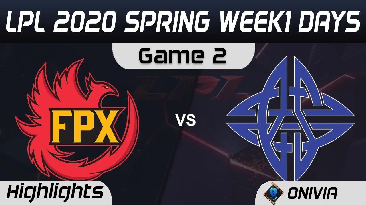 FPX vs ES Highlights Game 2 LPL Spring 2020 W1D5 FunPlus Phoenix vs eStar LPL Highlights 2020 by Oni thumbnail