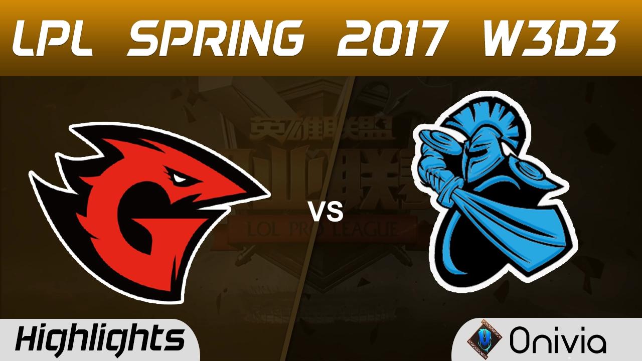 GT vs NB Highlights Game 1 LPL Spring 2017 W3D3 Game Talents vs NewBee thumbnail