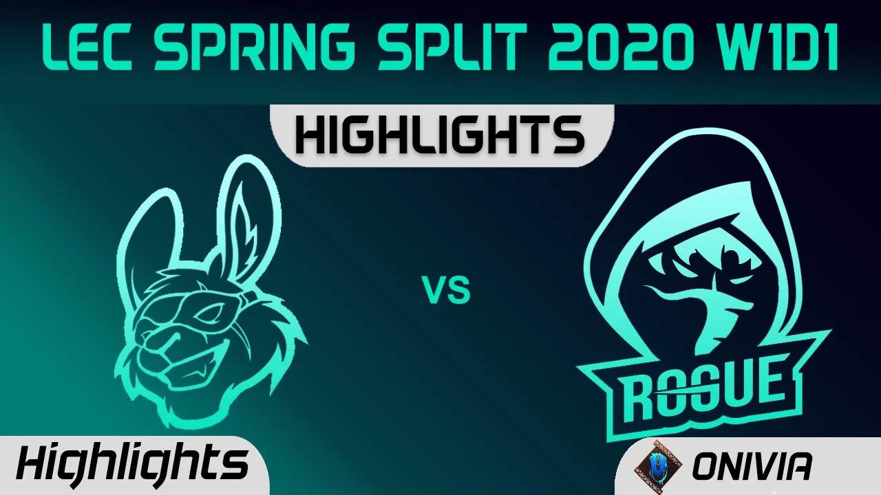 MSF vs RGE Highlights LEC Spring 2020 W1D1 Misfits Gaming vs Rogue LEC Highlights 2020 by Onivia thumbnail