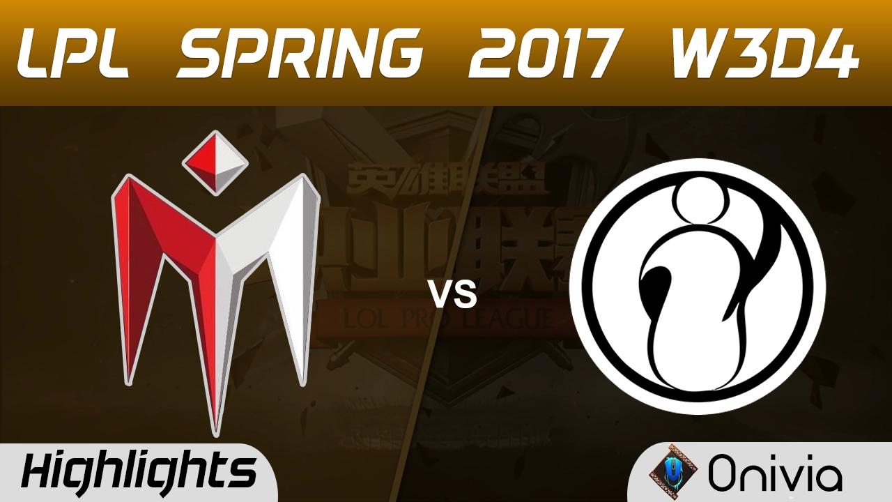 IM vs IG Highlights Game 1 LPL Spring 2017 W3D4 I May vs Invictus Gaming thumbnail