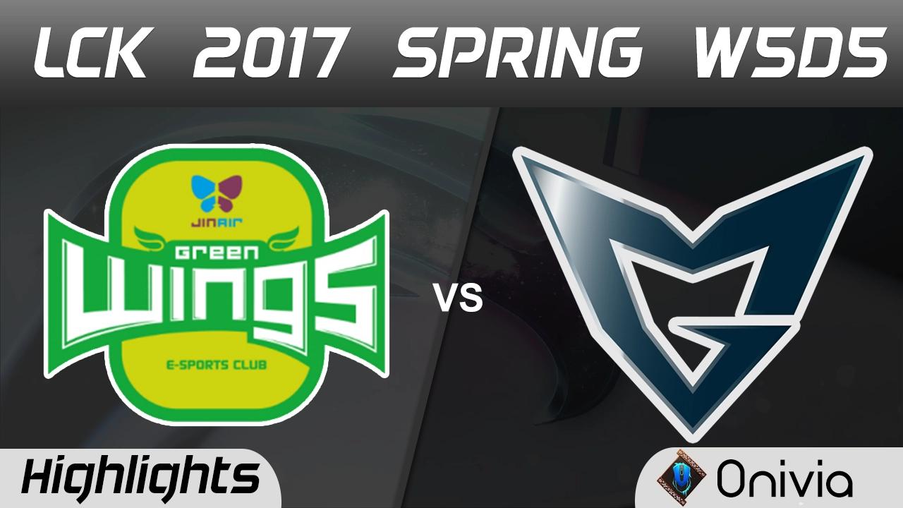 JAG vs SSG Highlights Game 1 LCK Spring 2017 W5D5 Jin Air Green Wings vs Samsung thumbnail